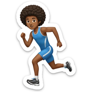 persona afroamericana canada de correr sticker