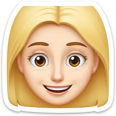 Rolling eyes with a playful smile  sticker