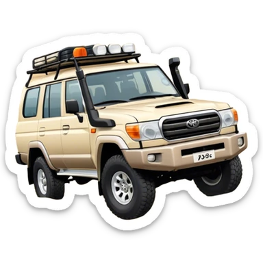 landcruiser 79 series - Toyota (Model Year: 2008) (Iconic colour: sand) sticker