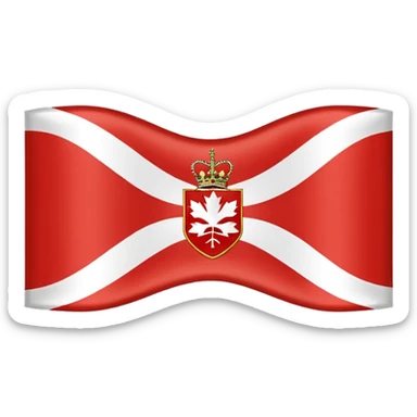 Canadian Red ensign flag 1957 sticker
