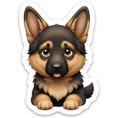 German shepherd puppy  sticker