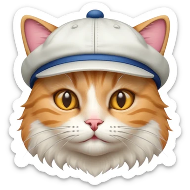 Cat cap  body  sticker