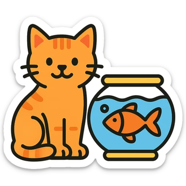 more cartoonish sticker