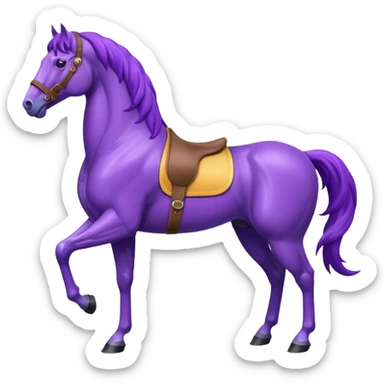PurPle horse sticker
