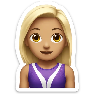 gymnastics girl sticker