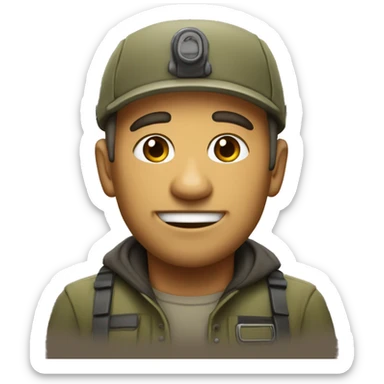 Friendly bunker dweller sticker