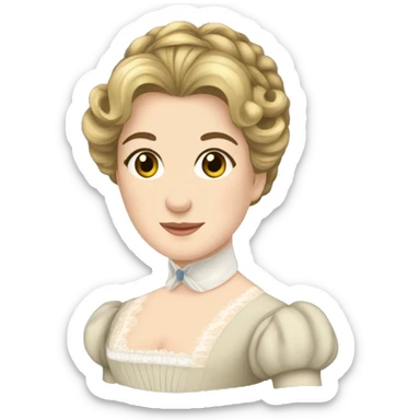 miss caroline bingley pride and prejudice sticker