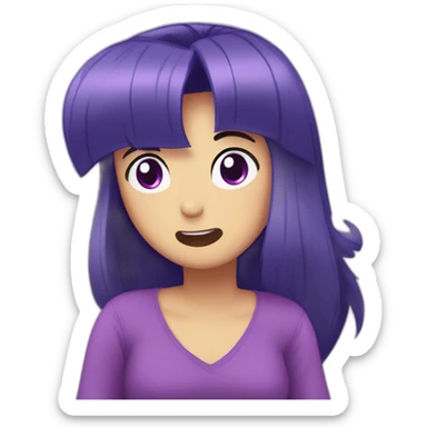 twilight sparkle mild panic sticker