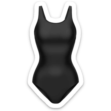 black swimsuit no human sticker