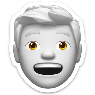 White roblox crazy avatar sticker