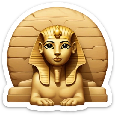 Great Sphinx of Giza, no frame sticker