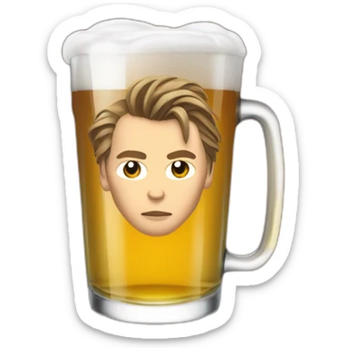 River phoenix drink beer sticker