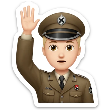 Nazi salut sticker