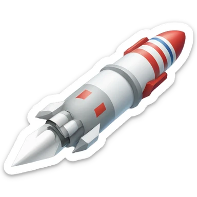 missile isometric sticker