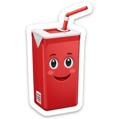 juice box RED sticker