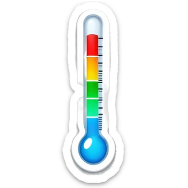 thermometer with fever sticker