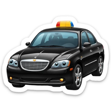 massive black car sticker