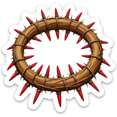 jesus's crown of thorns  sticker