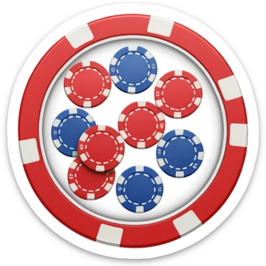 poker chips sticker