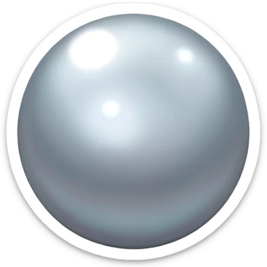 Perla de mar plateada sticker