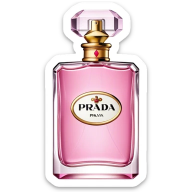 Prada pink perfume sticker