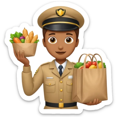 Food delivery sticker