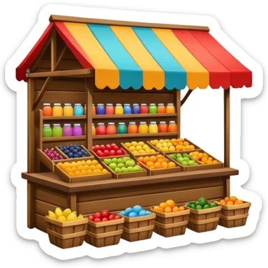 market stall sticker