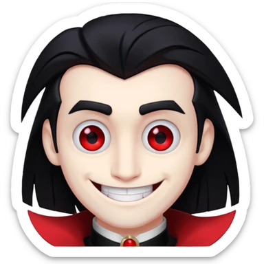 Alastor from Hazbin hotel, smiling sticker