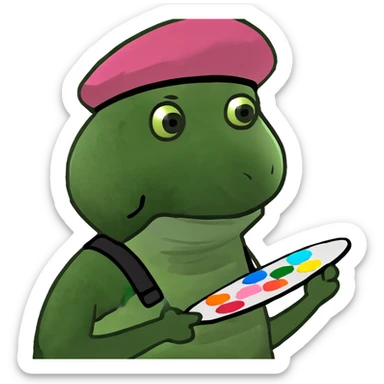 pink spam artist sticker