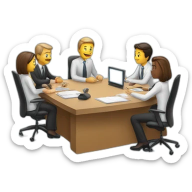 Meeting-with-computer sticker