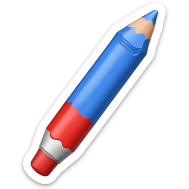white crayon , blue crayon , red crayon sticker