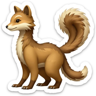 Anthropomorphic digitigrade Vernid-furry-open-species-creature by LiLaiRa (full body) sticker