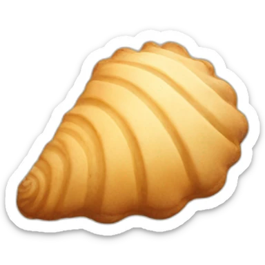shell-shaped cookie sticker