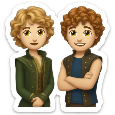 Marry and pippin sticker