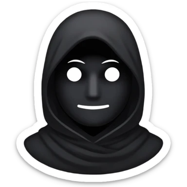 shadow with no face but only a sillhouette  sticker