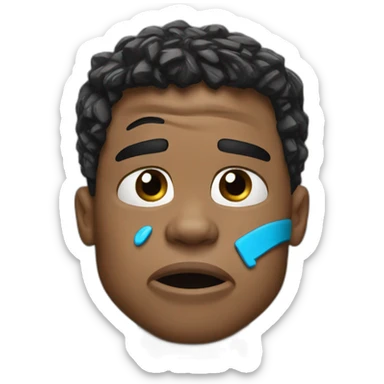 Crying cam newton sticker
