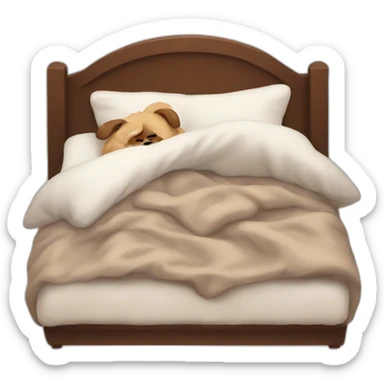 pepekek sleep in bed sticker