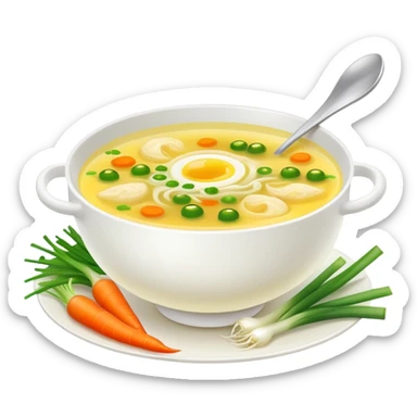 Egg flower soup  sticker