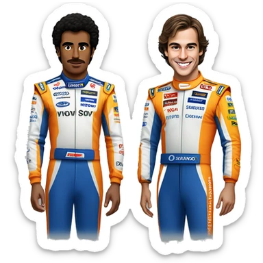 Carlos sainz and lando Norris sticker