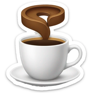 Coffee in a cup sticker