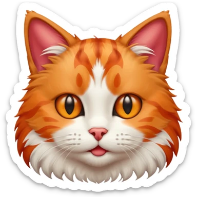 Chinese Flag Colored Cat sticker