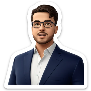 meme of a stylish guy sticker