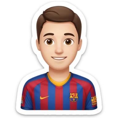 ich bin froh, ich bin Barcas Fan sticker