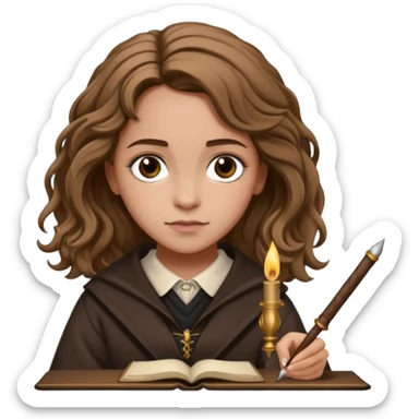 Hermione Granger writing sticker