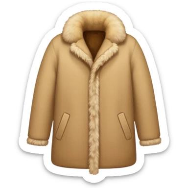 beige autumn winter fury  sticker