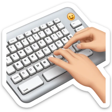text typing sticker
