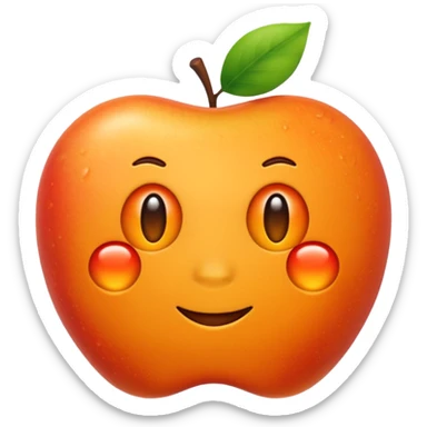 freundliches Lipid-Emoji, wissenschaftlich, Apple-Emoji-Stil sticker