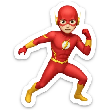 Flash man emoji sticker
