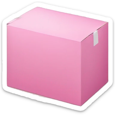 pink card packaging sticker