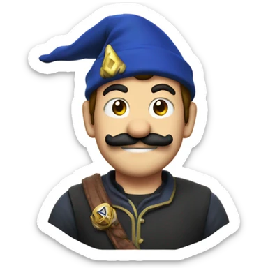mario with hogwarts sticker